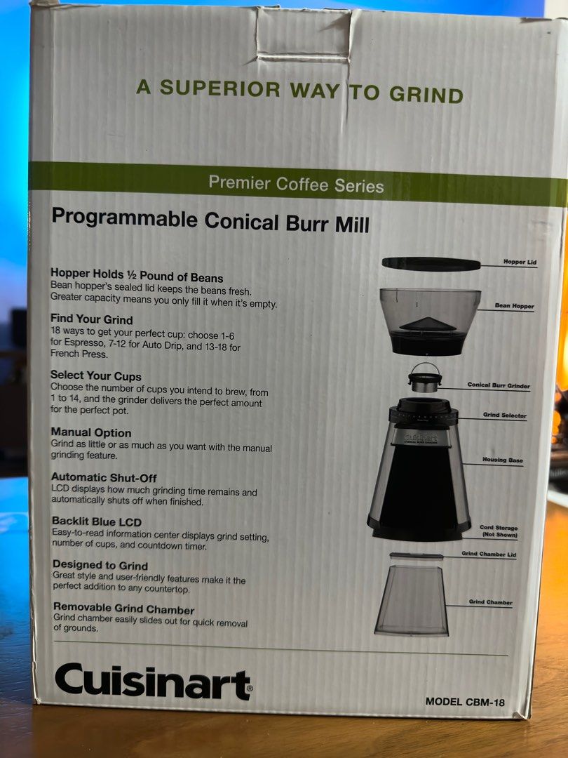 Cuisinart Coffee Grinder, TV & Home Appliances, Kitchen Appliances