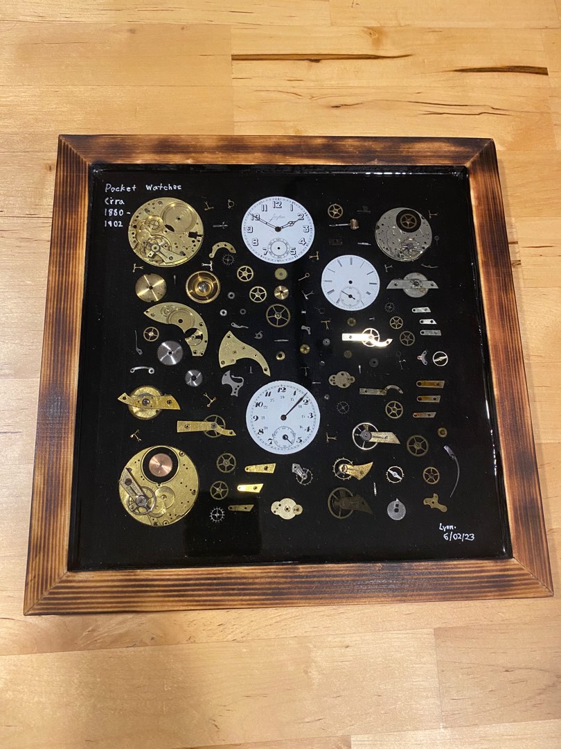 Pocket watch wall display case best sale