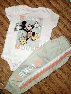 Disney Baby Bodysuits Jogger Set Size 3-6 Months