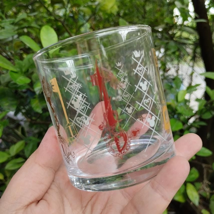 DISNEY Ichiban Kuji KINGDOM HEARTS glass Cup, Furniture & Home Living