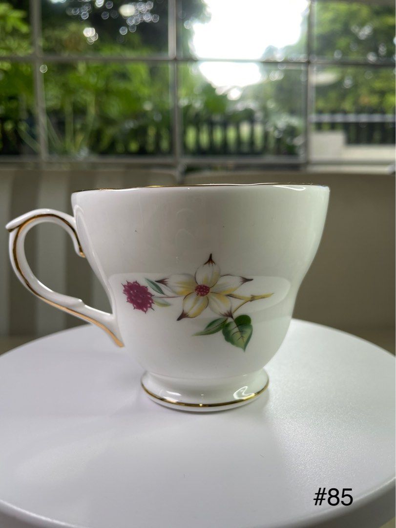 Duchess Tea Cup (Category: Coffee & Tea Tableware) located in Quezon City. Submitted by meggoquingco (Listing ID 1220372612, Image 1). Description: Brand: Duchess Made in England Size: 7cm x 8.5cm Mode of Payment: Gcash, Maya, BPI.