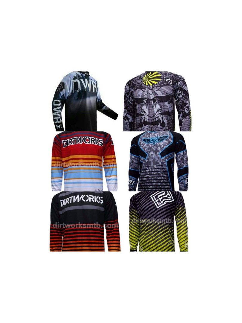 DWRX Dirtworks MTB Long Sleeve Jersey Sports Equipment Bicycles Parts Parts Accessories on Carousell