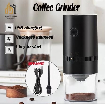 Electric Coffee Grinder Automatic Beans Mill Portable Espresso