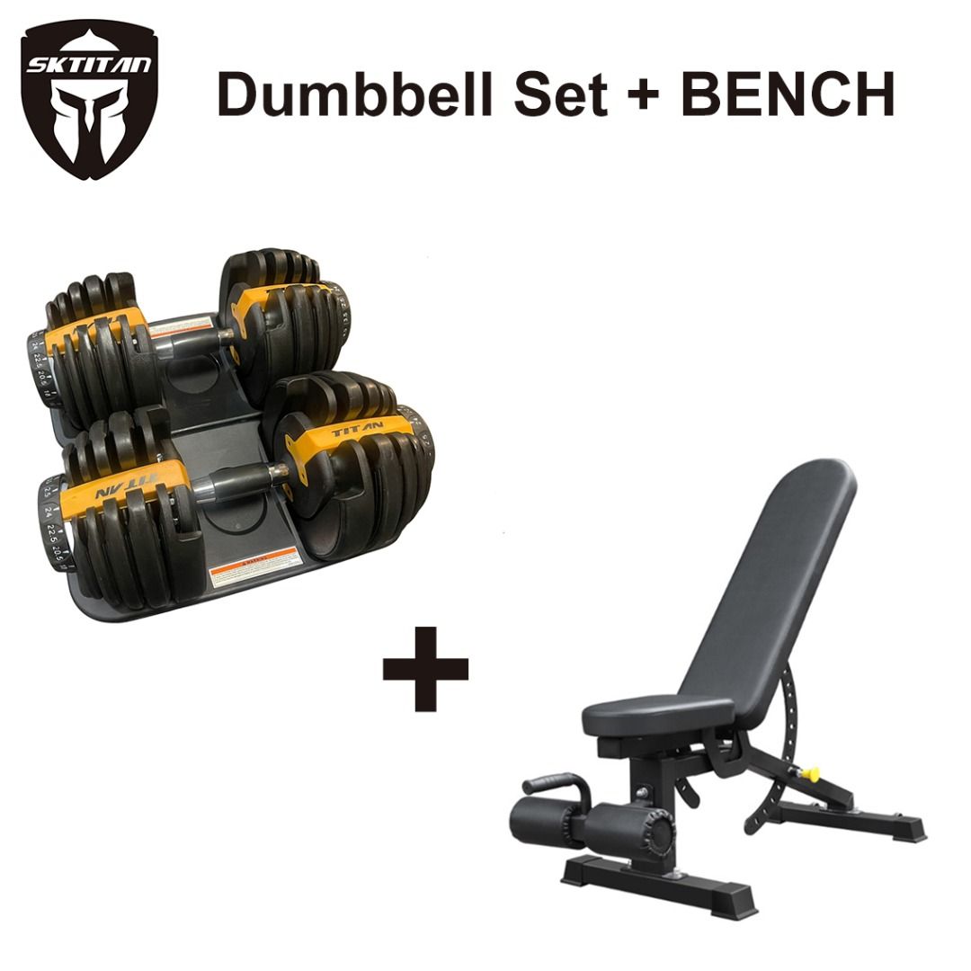 Dumbbell set and bench for sale sales