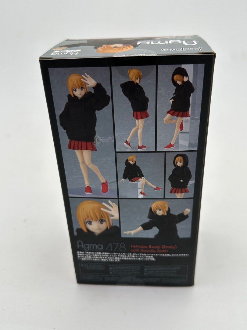 Figma 478 Styles Female Body (Emily) with Hoodie Outfit, Hobbies & Toys ...