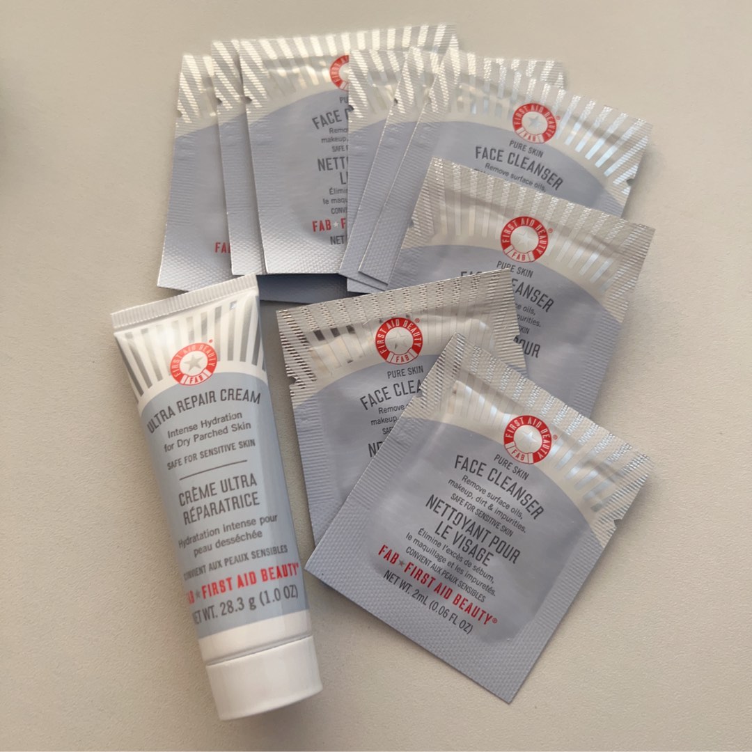 First Aid Beauty cleanser and cream set , Beauty & Personal Care, Face
