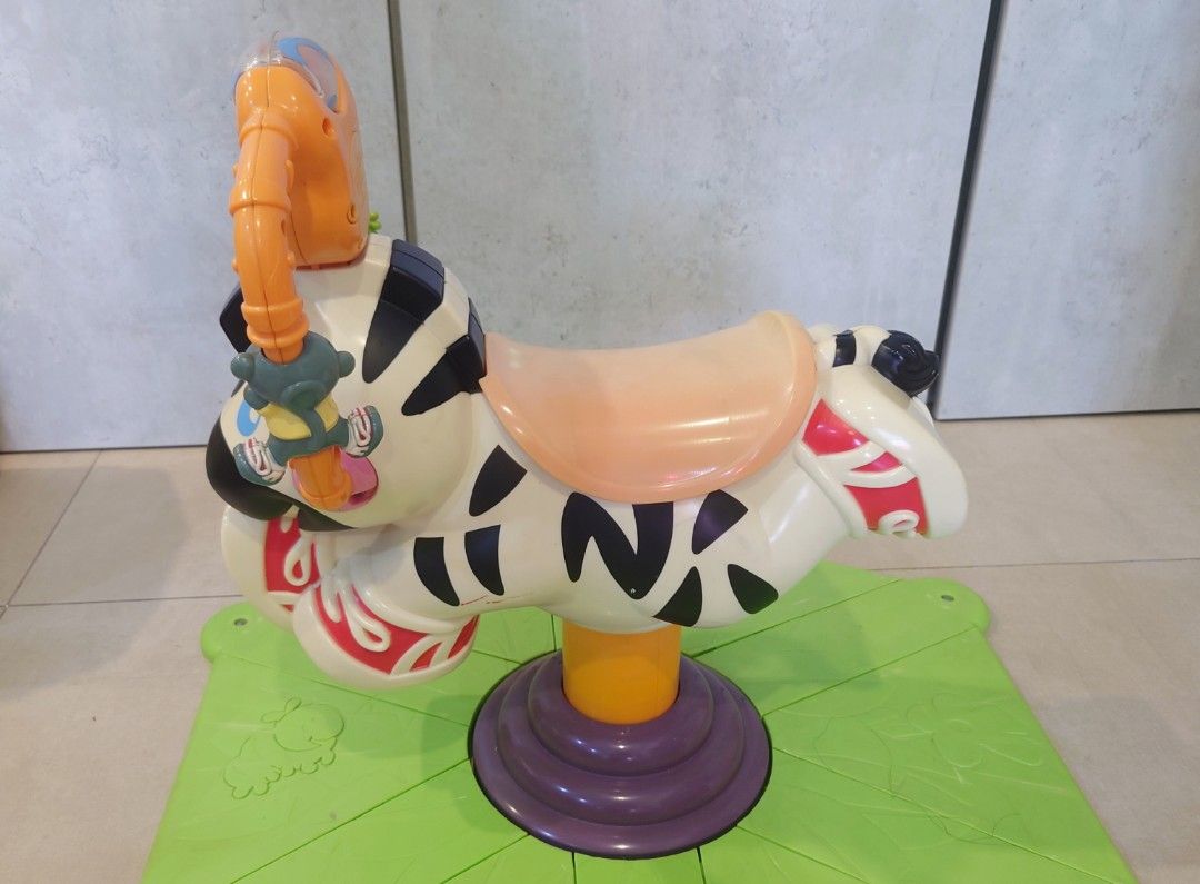 Fisher price bounce and best sale spin zebra age range