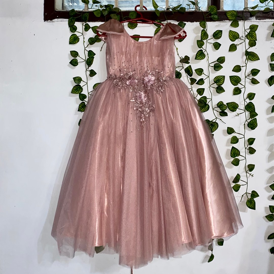 Flower Girl Dress Blush Pink (for 5 Years Old), Babies & Kids, Babies