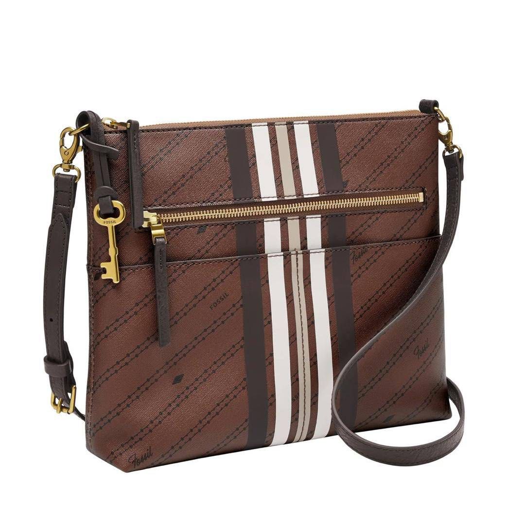 Fossil Fiona Large Crossbody in Brown Women s Fashion Bags Wallets Cross body Bags on Carousell