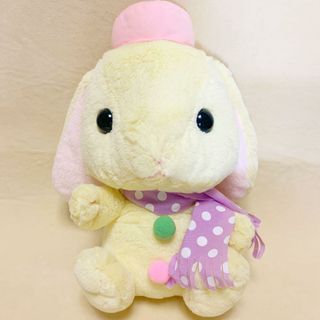 *FREE COURIER 🙌 * 💯Japan Authentic! 42CM ★ Amuse Pote USA Loppy Usa Snowman Bunny Plush Toy BIG B. Lemon Chan Yellow