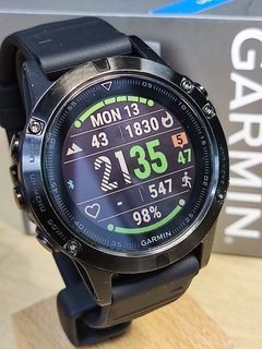 Garmin Fenix 5 Sapphire Multi Sport Gps Smart Watch with box