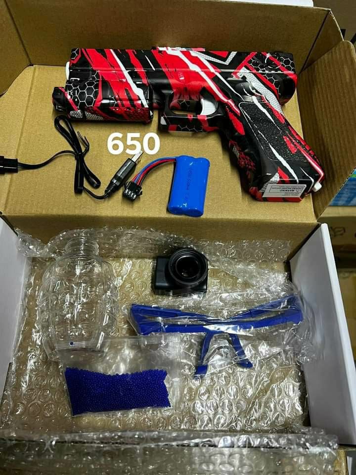 Gel blaster toy gun (Category: Action & Battle Toys) located in Manila. Submitted by saguittarian06 (Listing ID 1219600214, Image 3). Description: Good Morning mga bossing Baka po maibigan nio at gusto magpasabay ‼️‼️GEL BLASTER TOY GUN‼️‼️ ✅Glock ✅Uzi ☑️Electric high speed shooting ☑️Re chargeable ☑️Easy to use😉 Pwedeng pwede pam bugaw sa mga daga at kung anu ano pa!! Orbi gel blaster Pm na murang mura lang pramis📲📲📲.