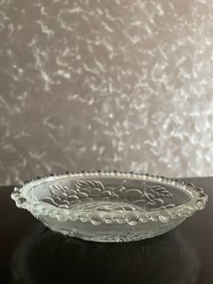 Small Glass Plates with Fruit design