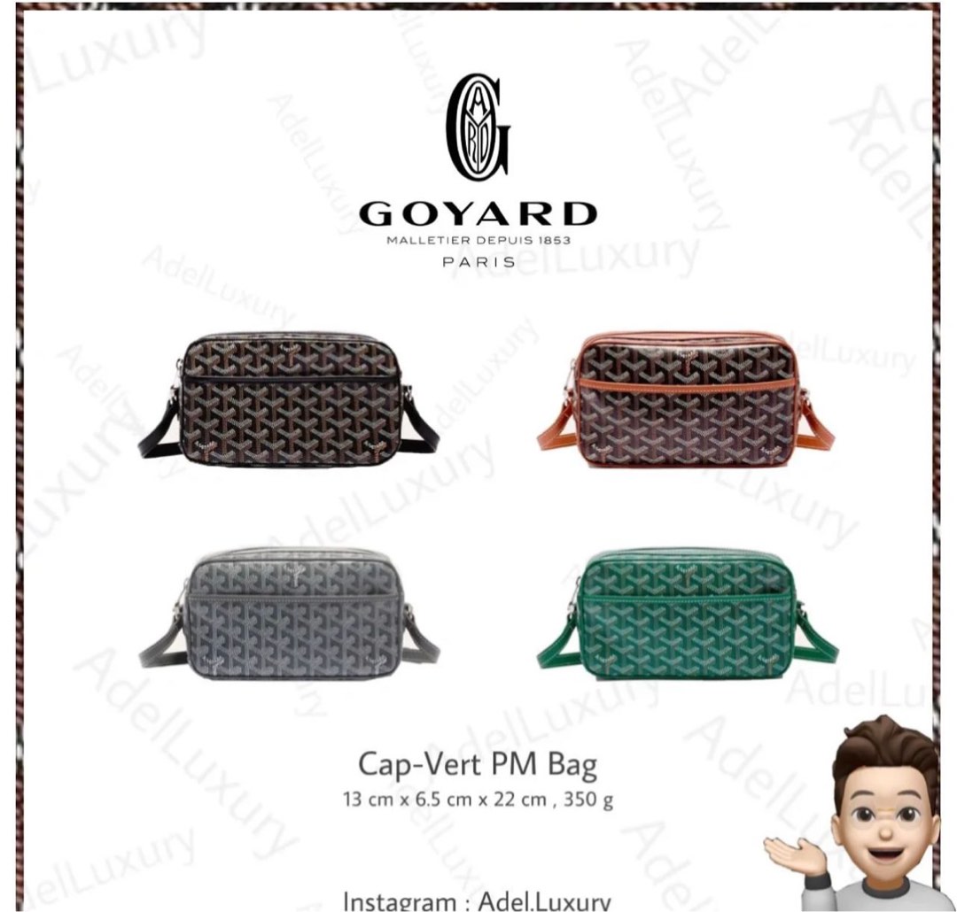 Goyard Cap Vert White, Luxury, Bags & Wallets on Carousell