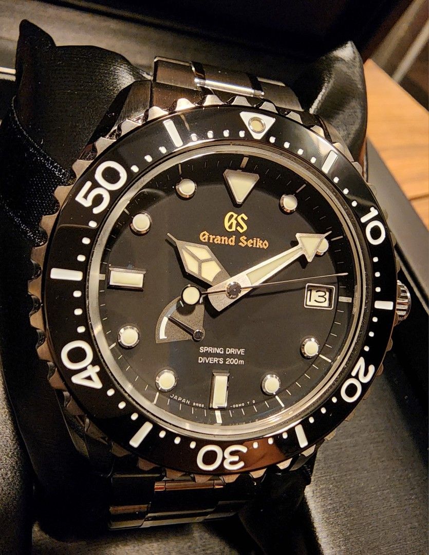 Grand Seiko Spring Drive Titanium Diver (SBGA231), Luxury, Watches on  Carousell