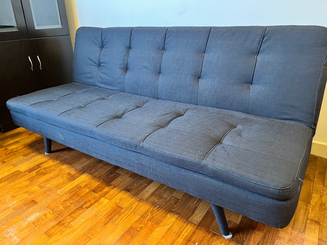Grey Sofa bed (from Courts) 1.8m, Furniture & Home Living, Furniture
