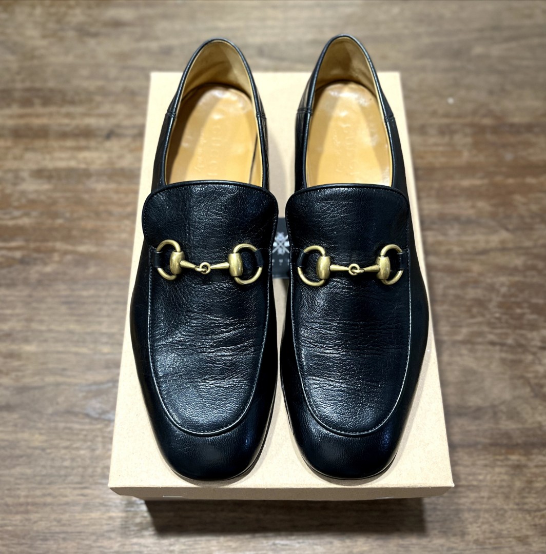 Gucci Horse Bit Loafers Black Leather Shoes 6.5US on Carousell