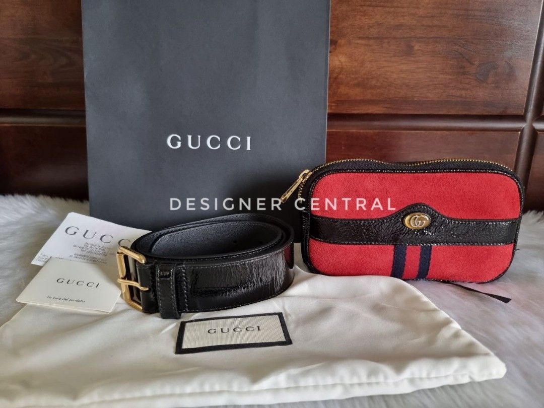 Gucci ophidia suede belt bag deals