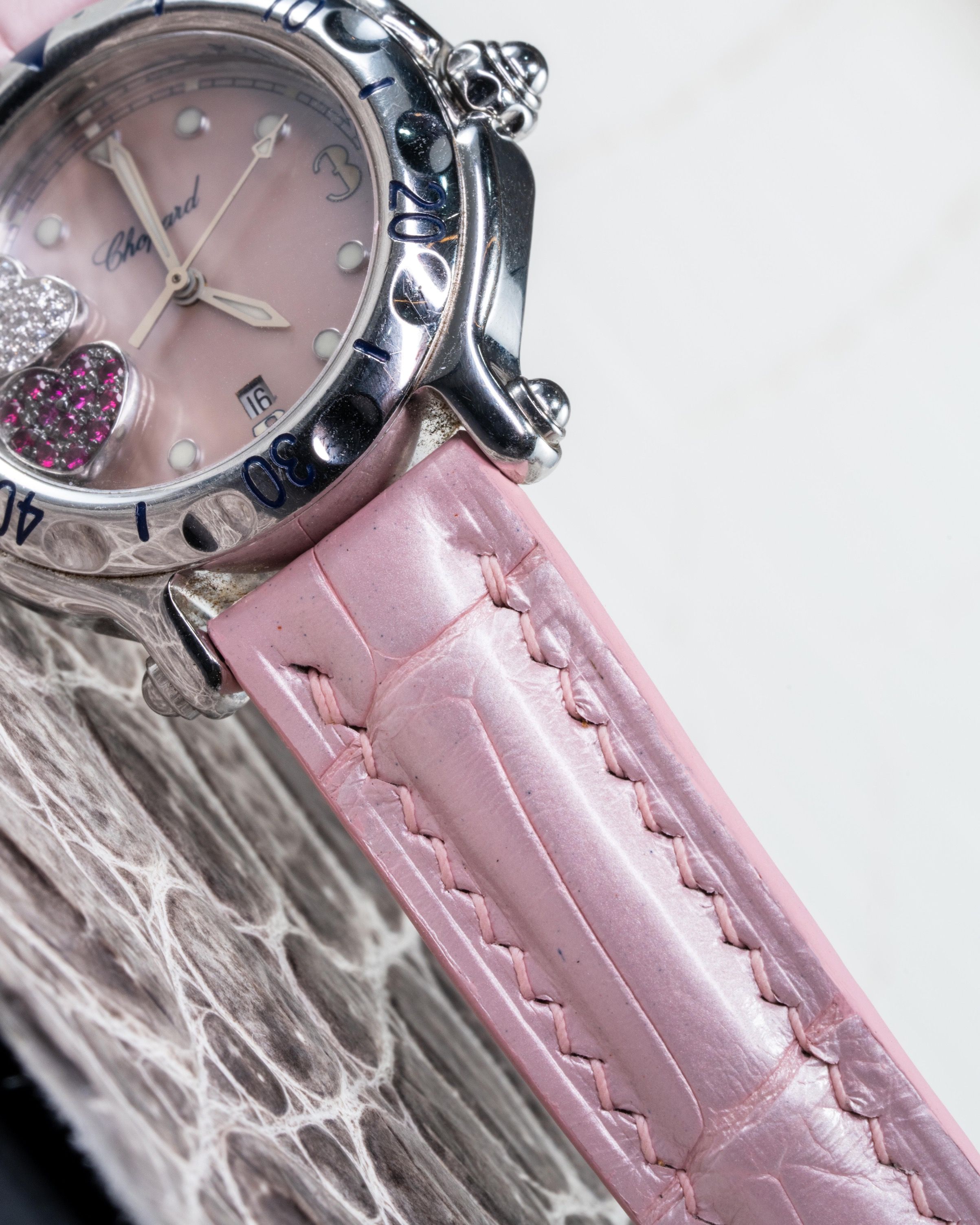 Chopard sale leather strap