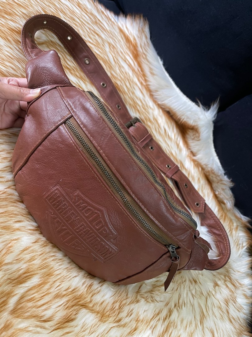 Harley Davidson Brown Crossbody/Waist Bag, Men's Fashion, Bags, Belt