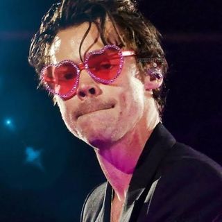 Harry Styles Inspired Heart Sunglasses Watermelon Sugar Shades Valentine Korean Plastic Rimless Party Needs 