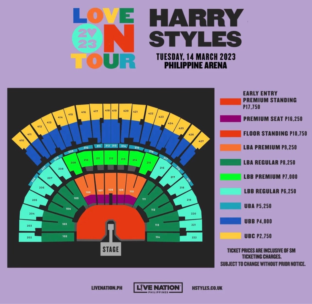 Harry Styles Love On Tour Concert on Carousell