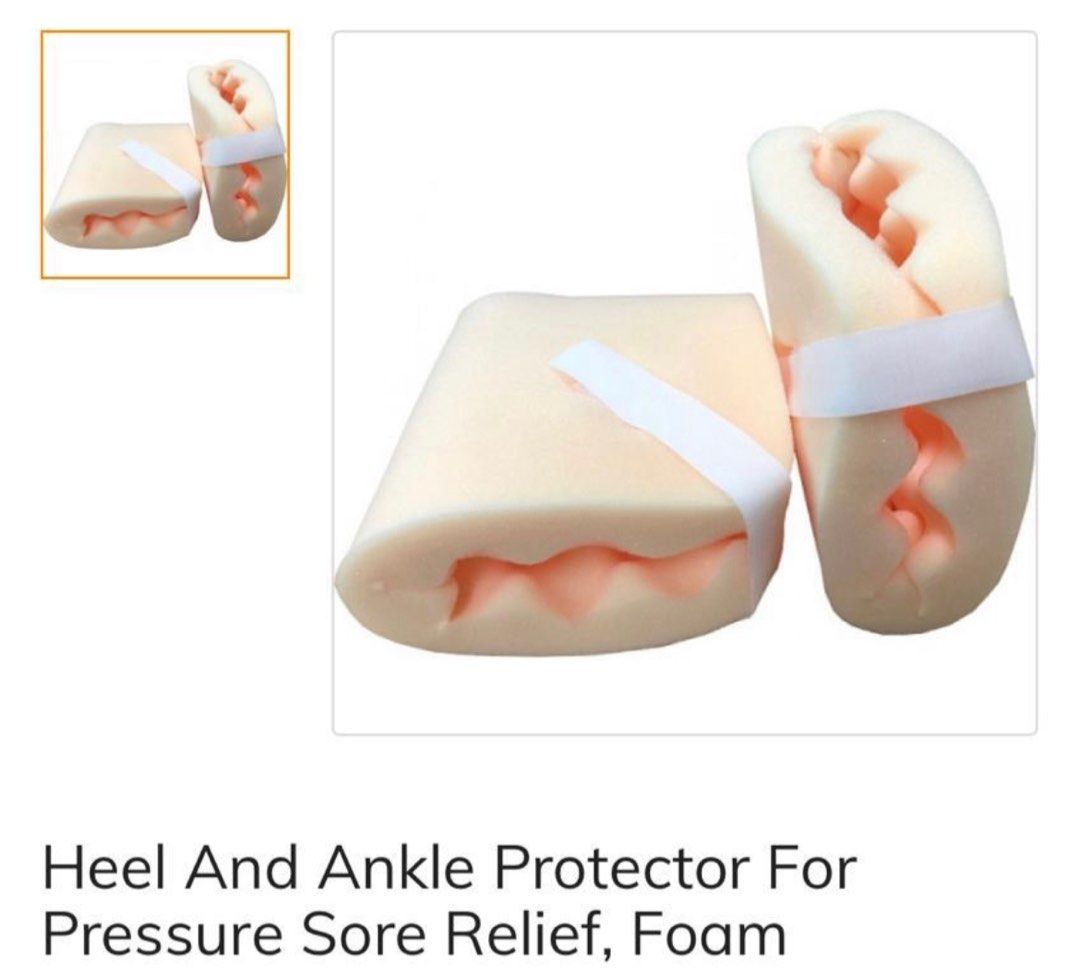Heel guards (Category: Other Assistive Aids) located in Singapore. Submitted by xth2bv8jrd (Listing ID 1220378321, Image 2). Description: $16 per set, $15 if u buy more than one. Total 3 sets available at $45 for all 3. These were purchased from Tan Tock Seng hospital. Pick up in Tanah Merah..