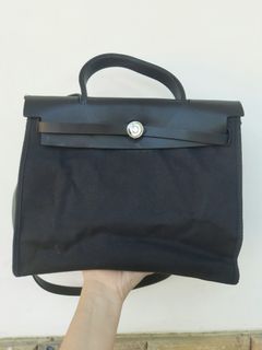 Hermes herbag full black sling bag look a like