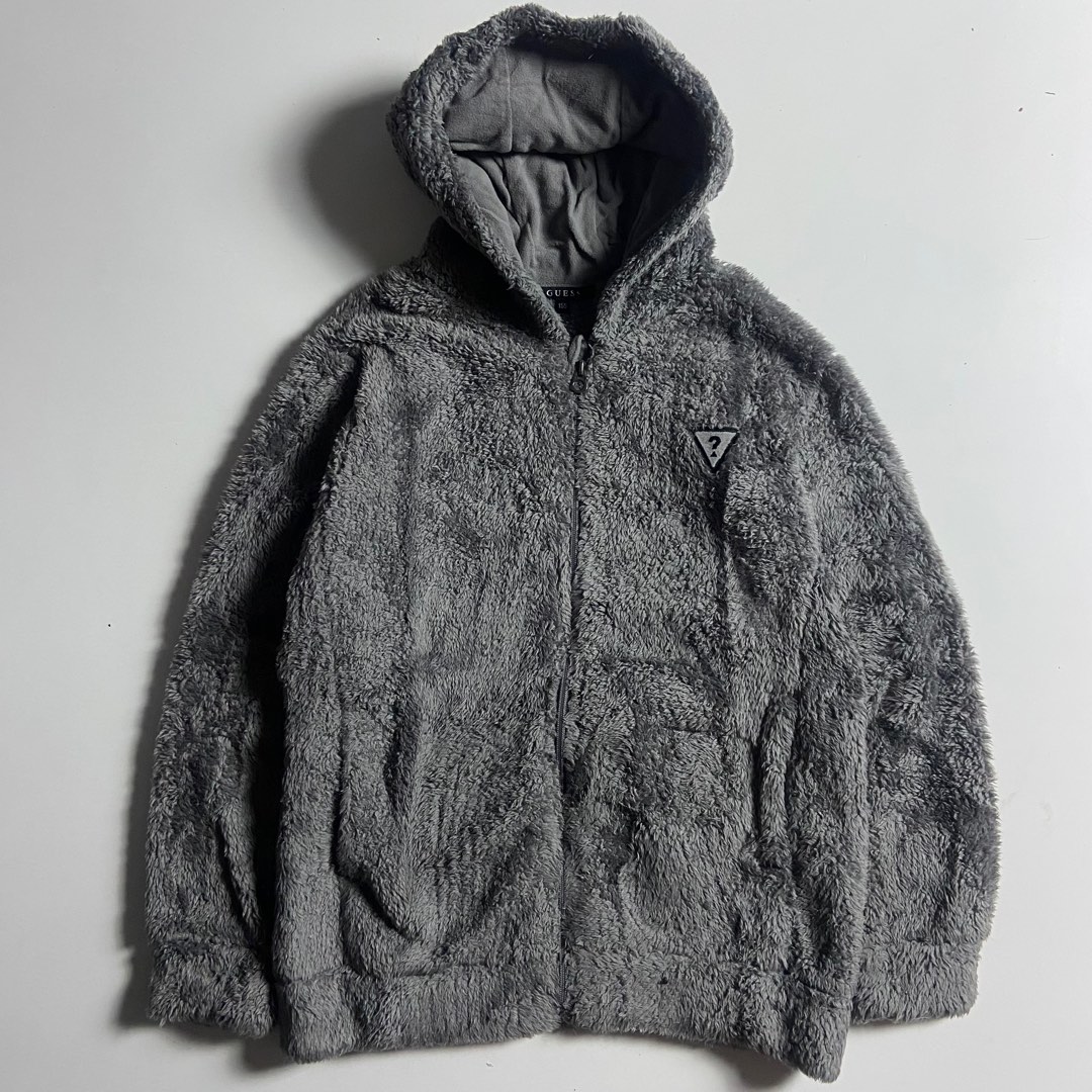 Hoodie sherpa luar guess second original