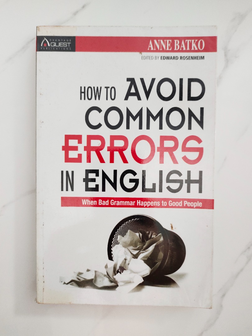 How to Avoid Common Errors in English, Hobbies & Toys, Books ...