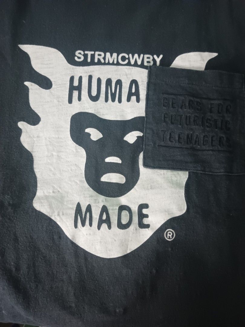 Human Made Pocket Tee "Gears for Futuristic Teenager", Men's Fashion