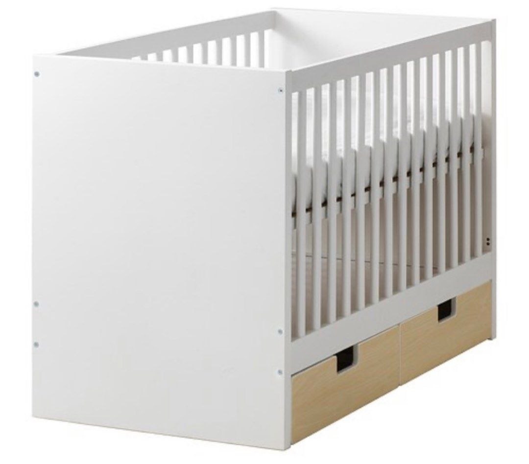 Ikea Baby Cot Stuva with drawers, Babies & Kids, Baby Nursery & Kids