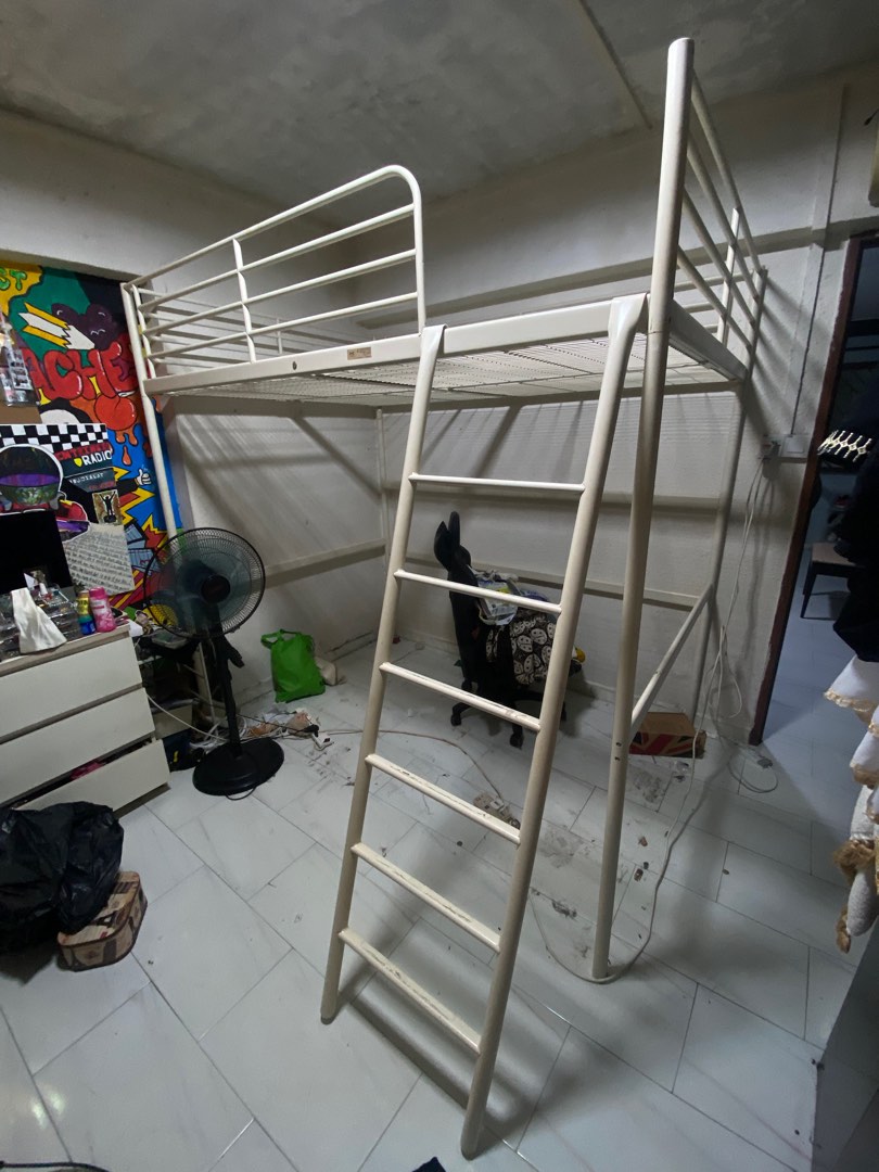 Ikea Queen Size Bunk Bed, Furniture & Home Living, Furniture, Bed