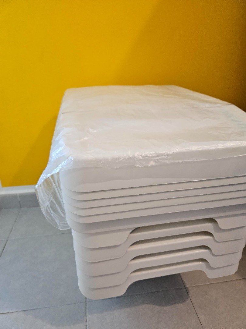 6 Pieces IKEA boxes, SORTERA white, 37 L, Furniture & Home Living, Home