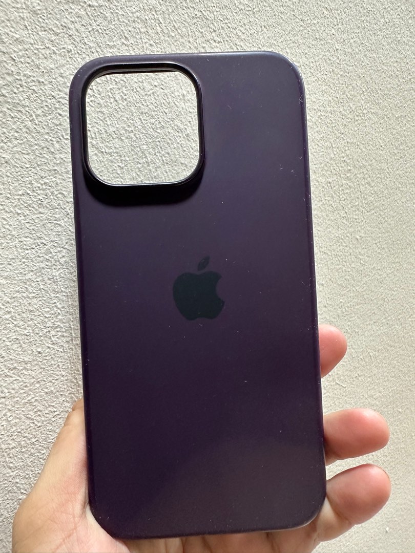 iPhone 14 pro max silicone case (Elderberry), Mobile Phones & Gadgets