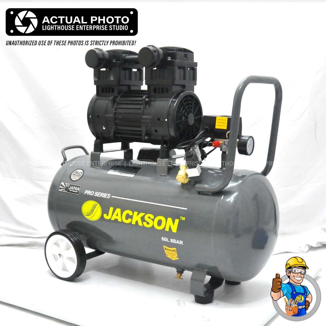 JACKSON Pro Series 2HP Silent Type Oil Less Industrial Air Compressor