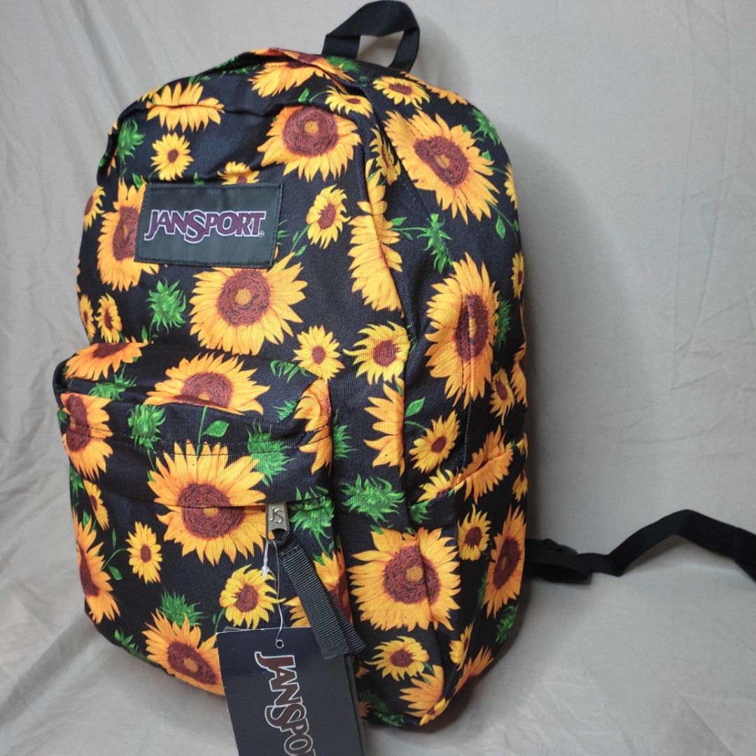 Jansport black label hotsell superbreak sunflower backpack