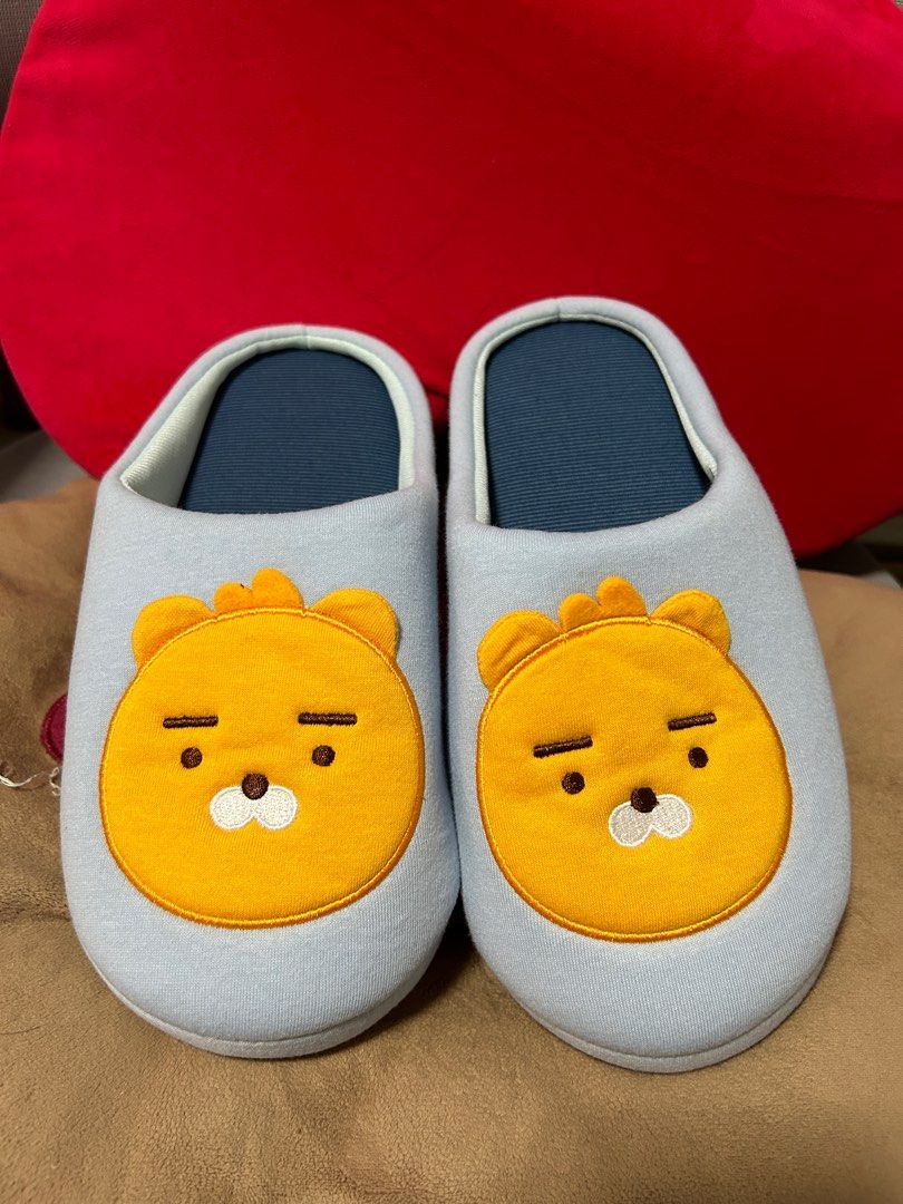 KAKAO Friends Ryan Blue Home Slippers Women s Fashion Footwear