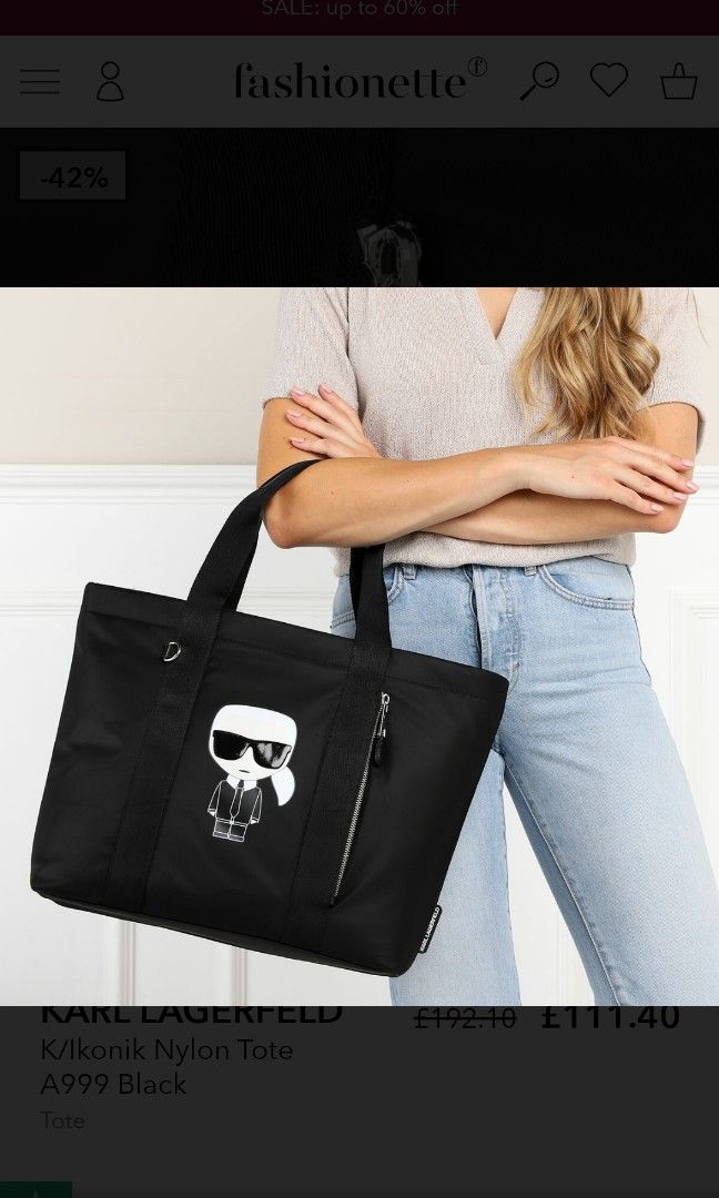 Karl lagerfeld shop ikonik tote bag