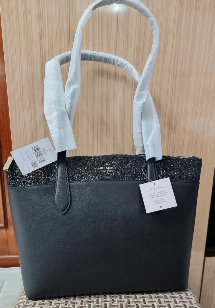 Kate Spade New York Flash Glitter Tote, Women's Fashion, Bags & Wallets,  Tote Bags on Carousell