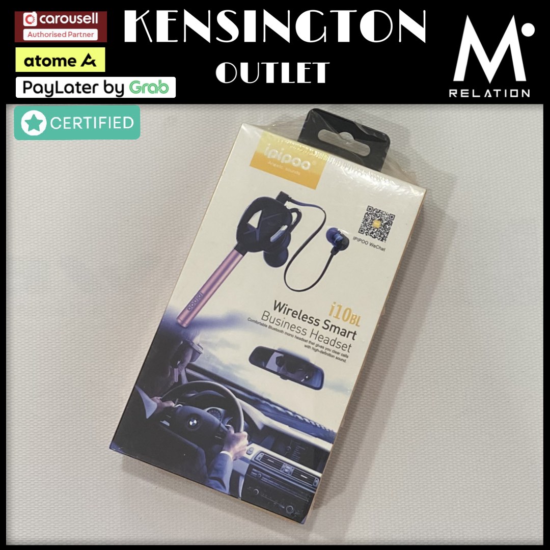 Kensington New Ipipoo Wireless Smart Business Headset i10BL