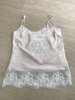 BNWOT Lace Camisole Satin Silk - Forever New (Champage Colour)