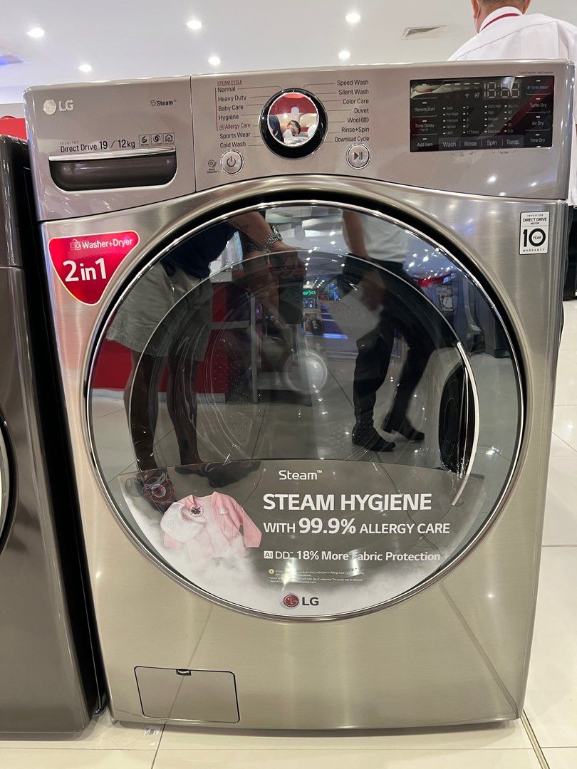 LG Fully Automatic Washing Machine (Category: Washing Machines and Dryers) located in Manila. Submitted by almnantnr (Listing ID 1220365636, Image 3). Description: Note: For Cash Payment Only For Sale! We Have Physical Stores. FRONTLOAD 80% 6kgs FM1006N3W - 20,250 7kgs FC1407S4W - 29,550 7kgs FV1407S5W - 23,700 8kgs FM1008N3W - 28,500 8.5kgs FV1285S4W - 35,550 10.5kgs FV1450S3V - 41,950 FRONTLOAD 100% 8/5kgs FC1408D4W - 36,650 9/5kgs FC1409D4E - 