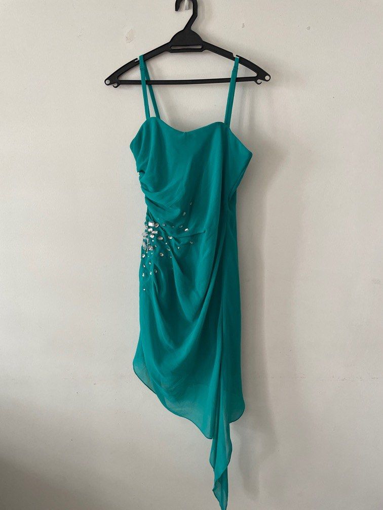 Lipsy teal cocktail best sale dress