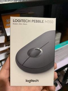 Logitech M350 Wireless Mouse Pebble Graphite With Bluetooth