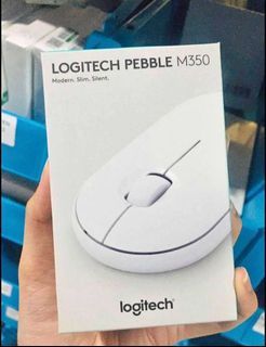 Logitech M350 Wireless Mouse Pebble Off-White With Bluetooth