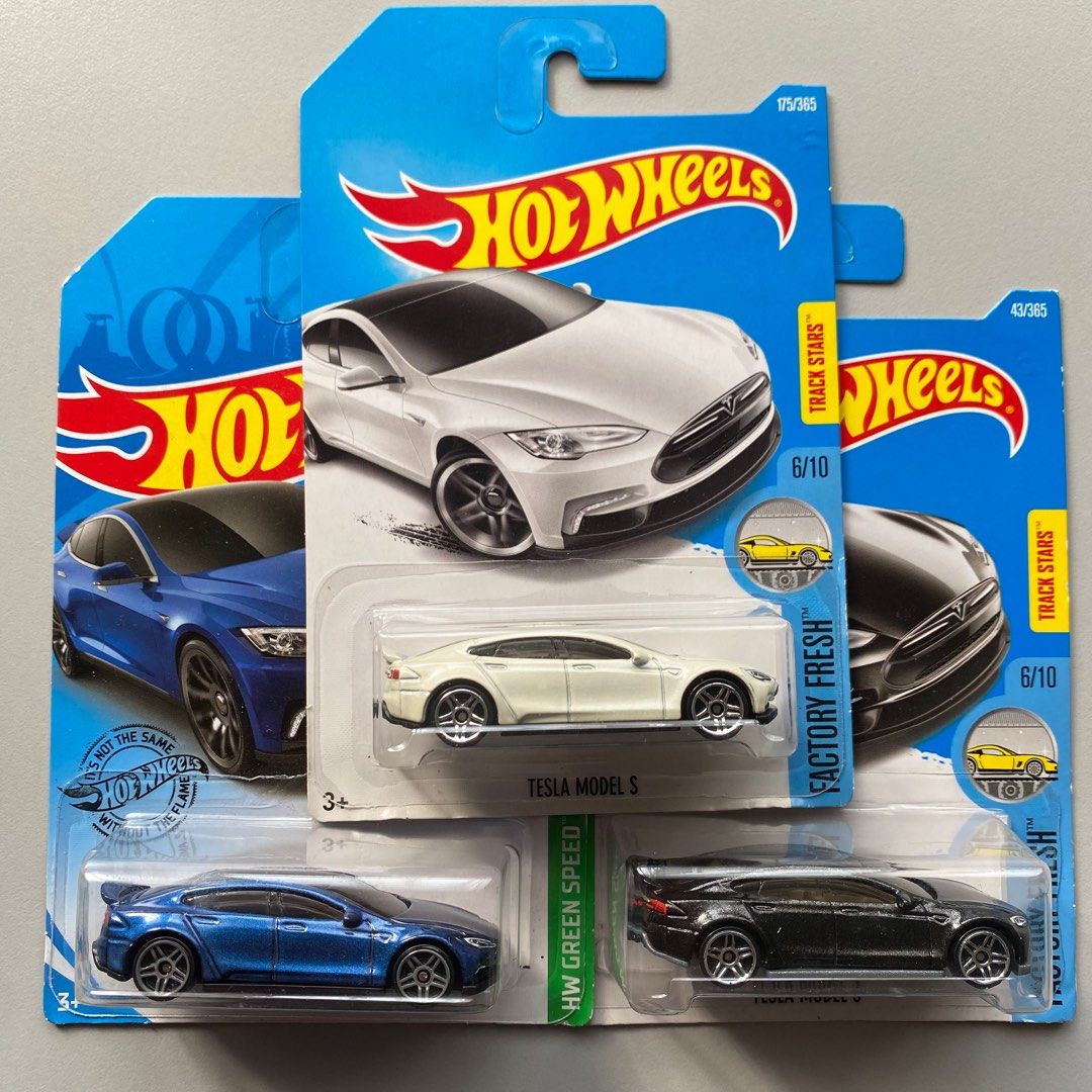 Hot Wheels 2017 Factory Fresh Tesla Model S 175/365, White