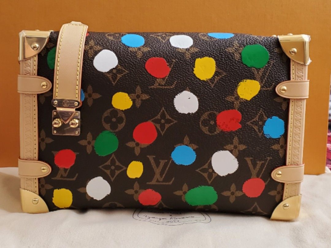 Louis Vuitton LV x Yayoi Kusama 草間彌生Side Trunk Bag, 名牌, 手袋 