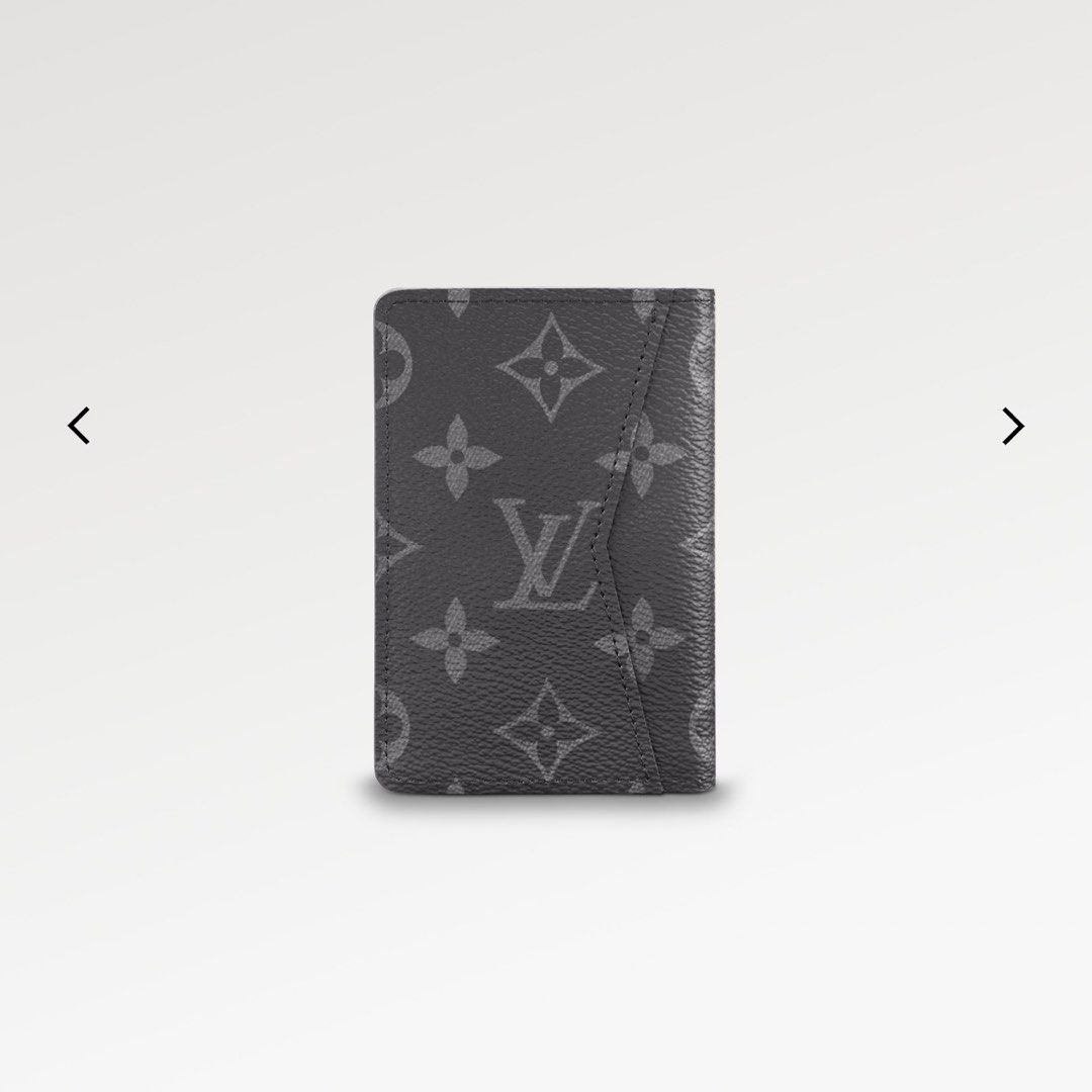 LV x YK Pocket Organizer Monogram Eclipse - Men - Small Leather Goods