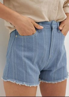 Love Bonito Elona Fray Hem Denim Shorts